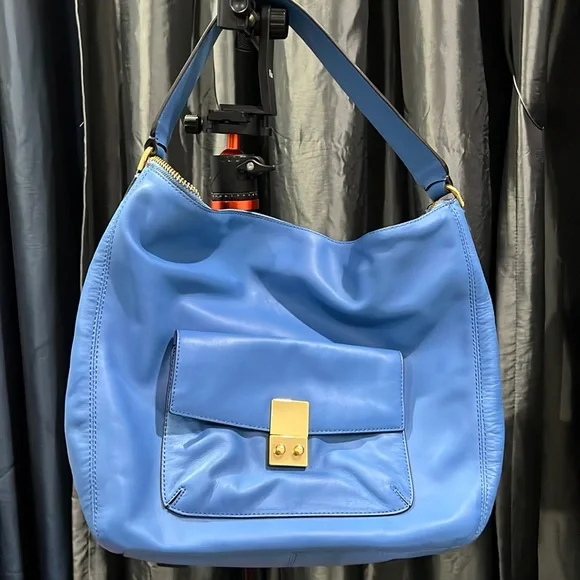 Cole Haan pastel blue hobo leather - Picture 1 of 6